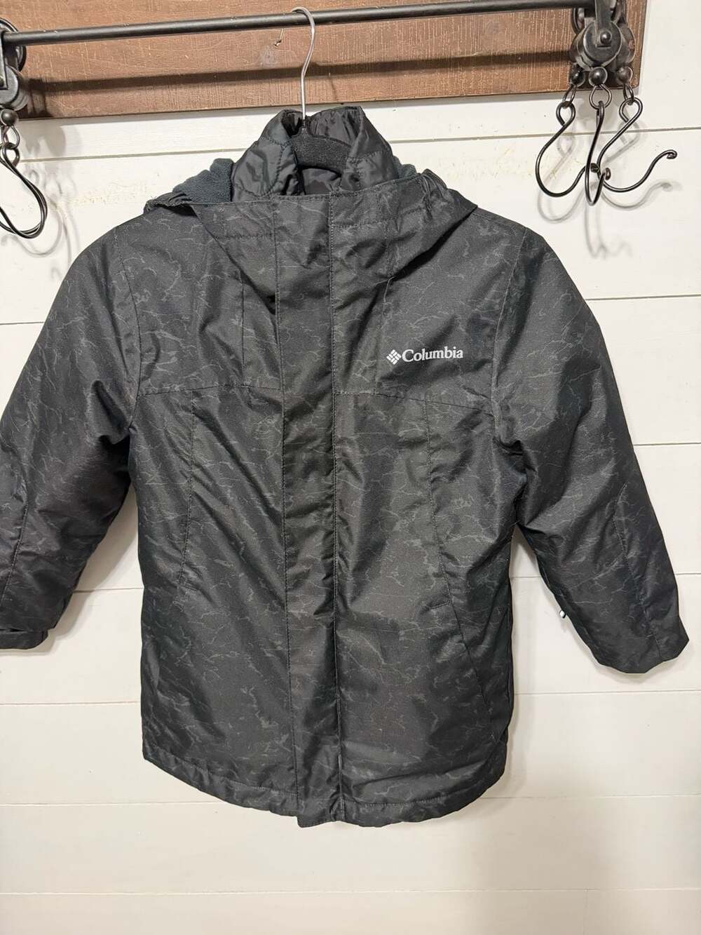 Columbia Youth Whirlibird II Interchange Omni-Heat Jacket Black Print
